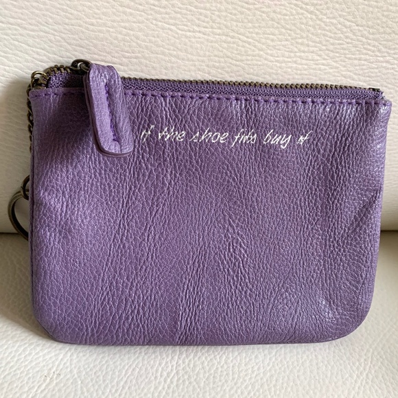 Indigo - purple leather coin case - Picture 1 of 3
